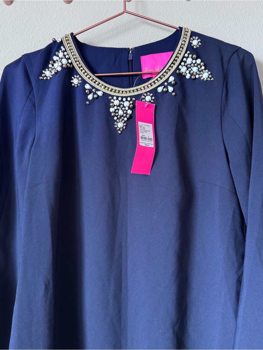 Lilly Pulitzer Anastasia Stretch Dress True Navy Size 6 NWT - Picture 15 of 15
